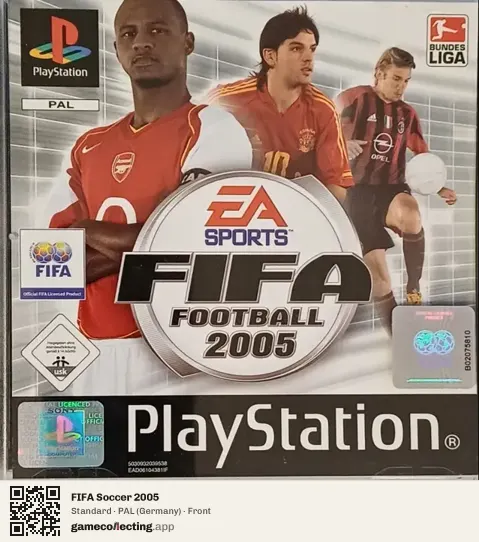 FIFA Soccer 2005 PlayStation, Germany box front