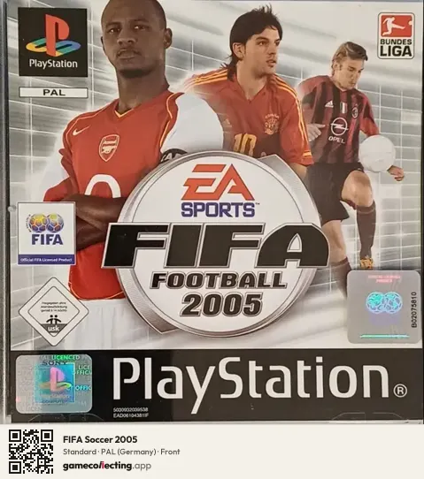FIFA Soccer 2005 PlayStation, Germany box front
