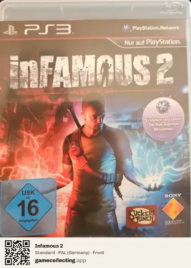 Infamous 2 PlayStation 3, Germany box front