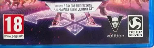 Agents of Mayhem, the PEGI square on its front