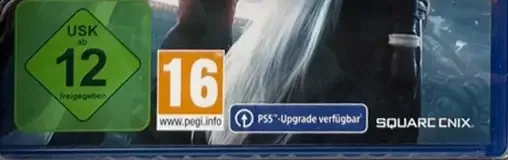 Crisis Core: Final Fantasy VII Reunion, the USK square on its front