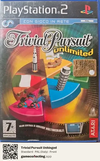 Trivial Pursuit Unhinged PlayStation 2, Italy box front