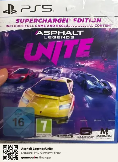 Asphalt Legends Unite PlayStation 5, Germany box front