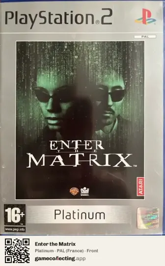 Enter the Matrix PlayStation 2, France box front