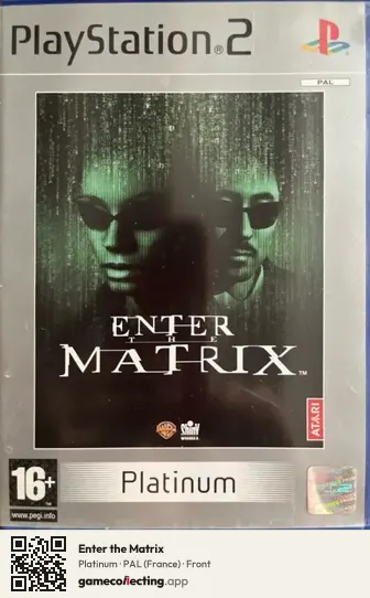 Enter the Matrix PlayStation 2, France box front