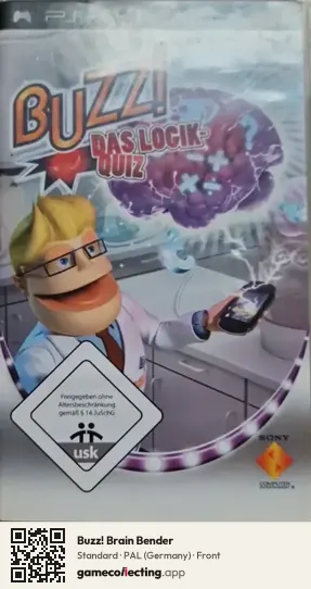 Buzz! Brain Bender PlayStation Portable, Germany box front