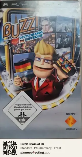 Buzz! Brain of Oz PlayStation Portable, Germany box front
