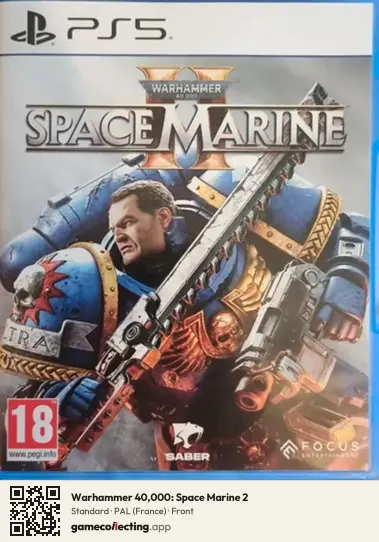 Warhammer 40,000: Space Marine 2 PlayStation 5, France box front