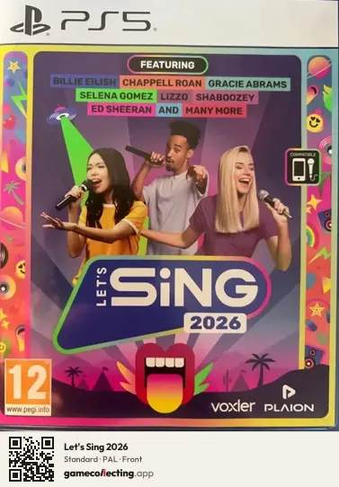 Let's Sing 2026 PlayStation 5, PAL box front