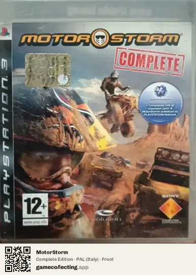 MotorStorm PlayStation 3, Italy box front
