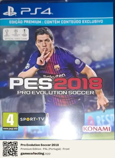 Pro Evolution Soccer 2018 PlayStation 4, Portugal box front