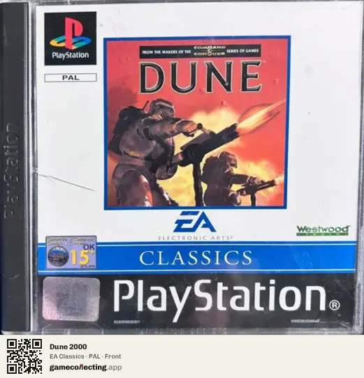 Dune 2000 PlayStation, PAL box front