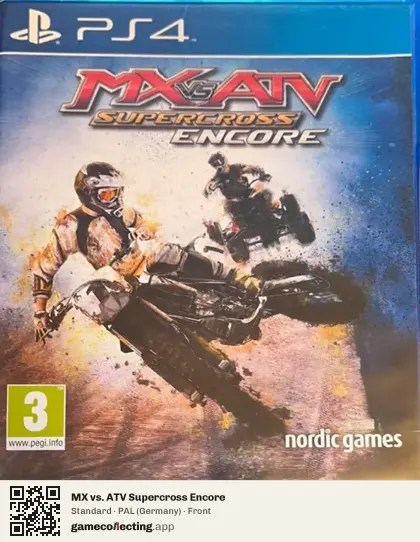 MX vs. ATV Supercross Encore PlayStation 4, Germany box front