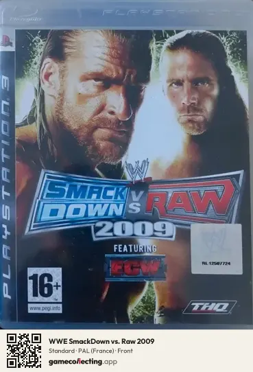 WWE SmackDown vs. Raw 2009 PlayStation 3, France box front