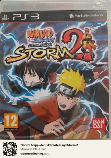 Naruto Shippuden: Ultimate Ninja Storm 2 PlayStation 3, PAL box front