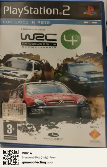 WRC 4 PlayStation 2, Italy box front