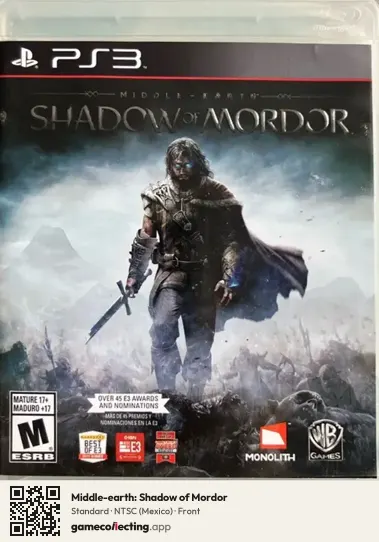 Middle-earth: Shadow of Mordor PlayStation 3, Mexico box front