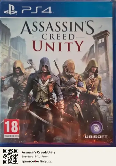Assassin's Creed: Unity PlayStation 4, PAL box front