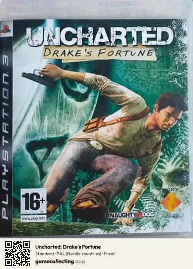 Uncharted: Drake's Fortune PlayStation 3, Nordic countries box front
