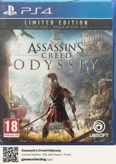 Assassin's Creed Odyssey PlayStation 4, Germany box front