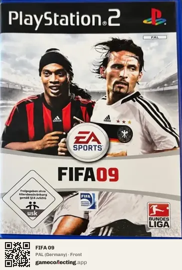 FIFA 09 PlayStation 2, Germany box front
