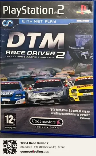 TOCA Race Driver 2 PlayStation 2, Netherlands box front