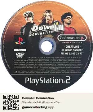 Downhill Domination PlayStation 2, PAL disc
