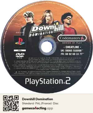 Downhill Domination PlayStation 2, PAL disc