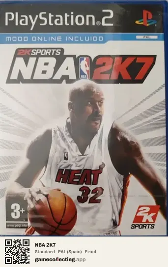 NBA 2K7 PlayStation 2, Spain box front