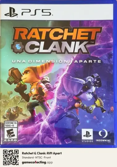 Ratchet & Clank: Rift Apart PlayStation 5, NTSC box front