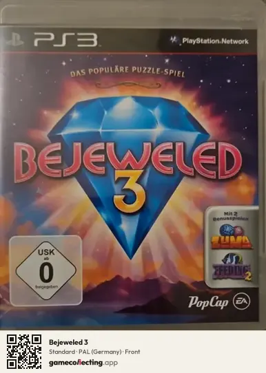 Bejeweled 3 PlayStation 3, Germany box front