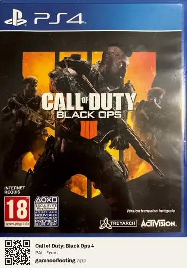 Call of Duty: Black Ops 4 PlayStation 4, PAL box front
