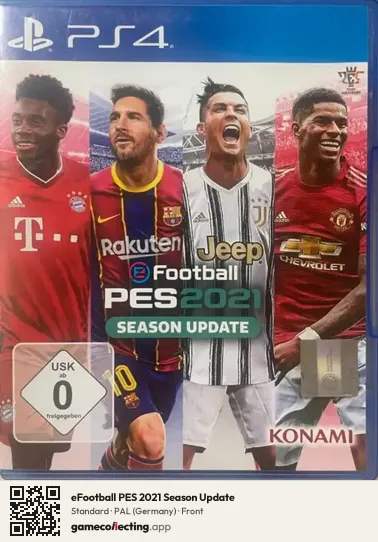 eFootball PES 2021 Season Update PlayStation 4, Germany box front