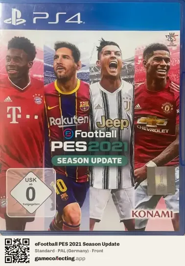 eFootball PES 2021 Season Update PlayStation 4, Germany box front
