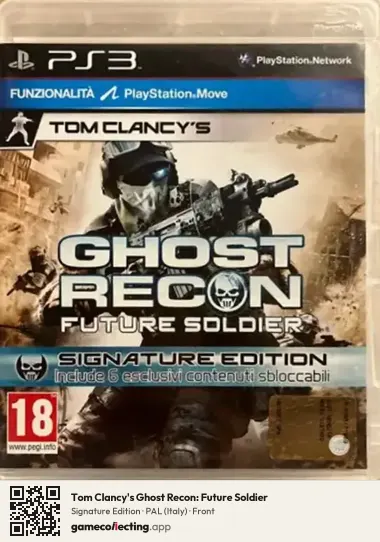Tom Clancy's Ghost Recon: Future Soldier PlayStation 3, Italy box front