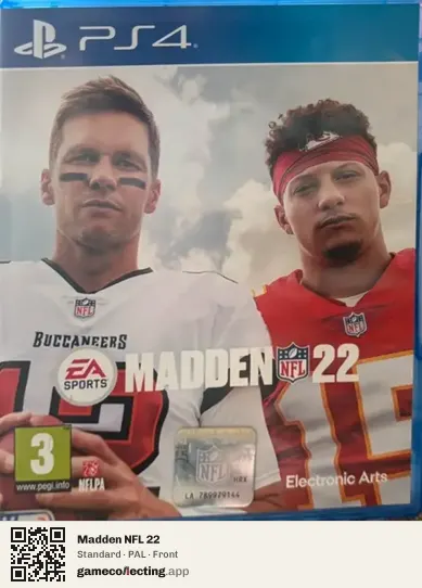 Madden NFL 22 PlayStation 4, PAL box front