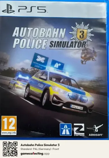 Autobahn Police Simulator 3 PlayStation 5, Germany box front
