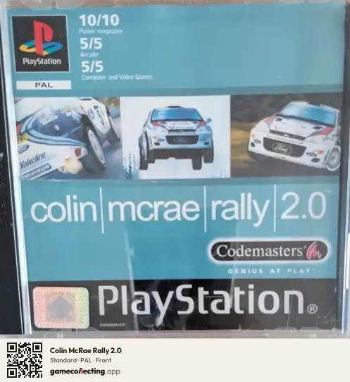 Colin McRae Rally 2.0 PlayStation, PAL box front