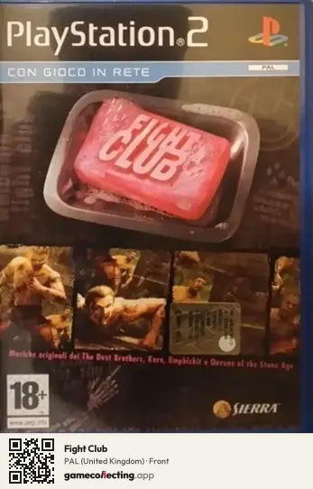 Fight Club PlayStation 2, United Kingdom box front