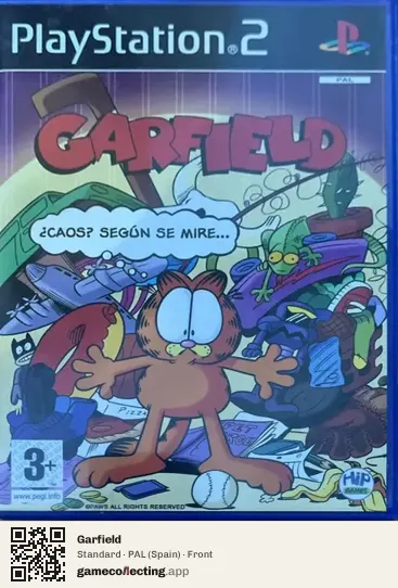 Garfield PlayStation 2, Spain box front