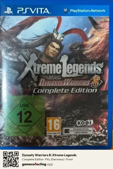 Dynasty Warriors 8: Xtreme Legends PlayStation Vita, Germany box front