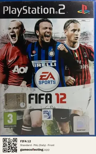 FIFA 12 PlayStation 2, Italy box front