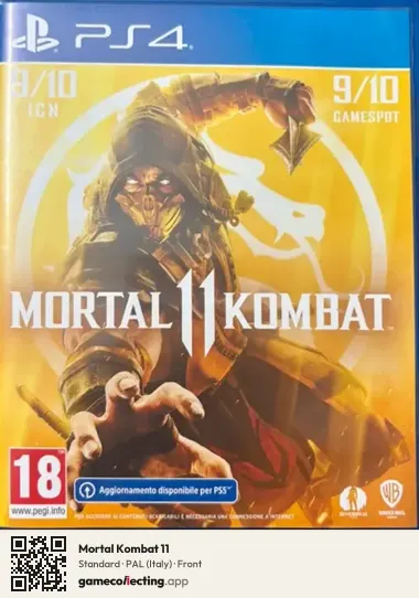 Mortal Kombat 11 PlayStation 4, Italy box front