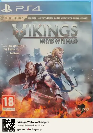 Vikings: Wolves of Midgard PlayStation 4, PAL box front