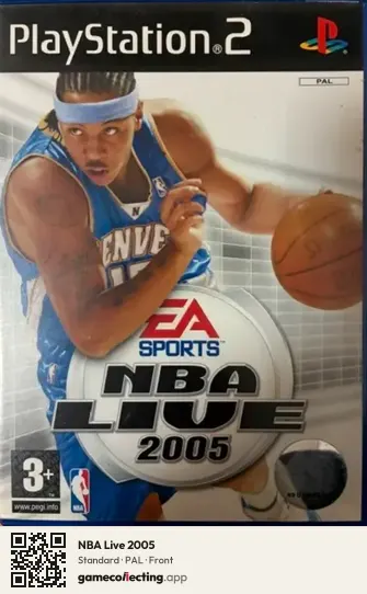 NBA Live 2005 PlayStation 2, PAL box front