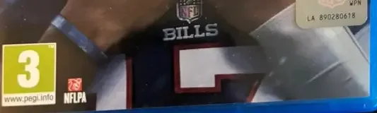 Madden NFL 24, the PEGI square on its front