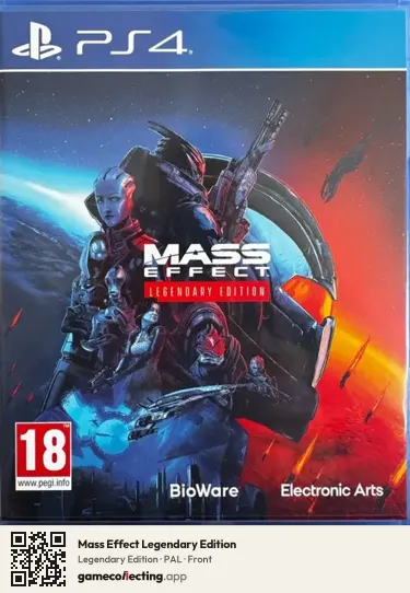 Mass Effect Legendary Edition PlayStation 4, PAL box front