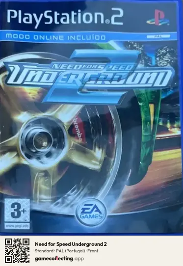 Need for Speed Underground 2 PlayStation 2, Portugal box front