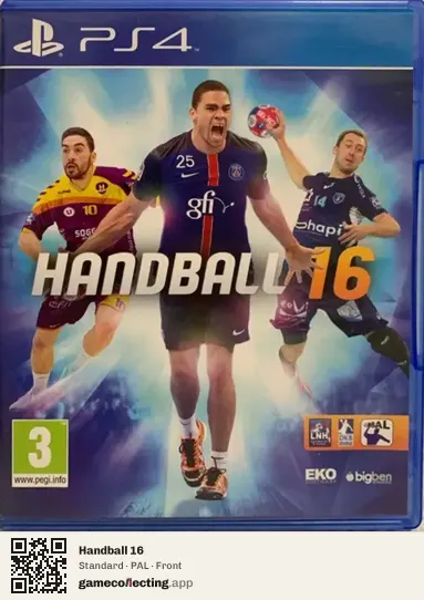 Handball 16 PlayStation 4, PAL box front