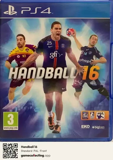 Handball 16 PlayStation 4, PAL box front